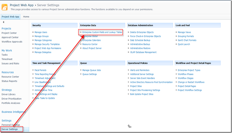 Departments in MS PROJECT SERVER 2010 | Nenad Trajkovski