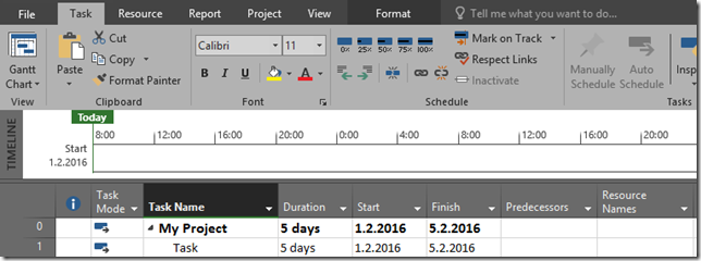 Task Duration and Resource additional day off in MS PROJECT 2016 ...