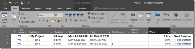 Fixed Duration Tasks and Resource availability in MS PROJECT 2016 ...