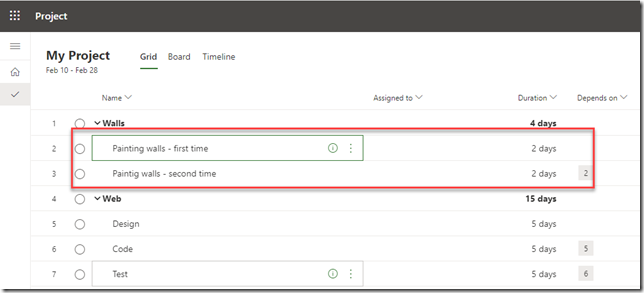 Lead and Lag time with Project for the Web! | Nenad Trajkovski